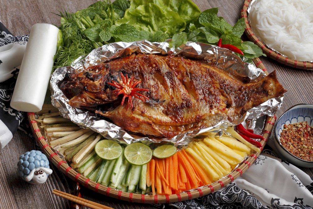 Cá nướng thơm giòn
